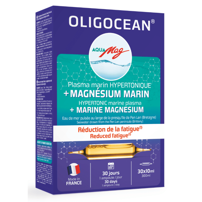 Magneziu Marin Aquamag si Plasma Marina Hipertonica 30 fiole x 10ml, 300ml, Oligocean