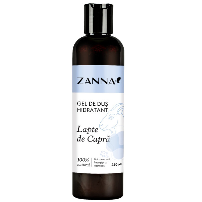 Gel de dus Hidratant cu Lapte de capra, 250ml, Zanna