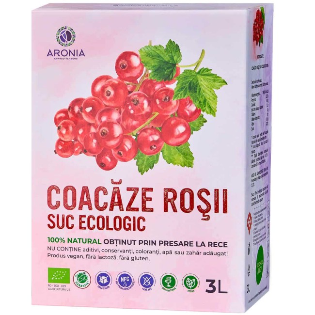 Suc de Coacăze Roșii ECO 3L (RO-ECO-029)