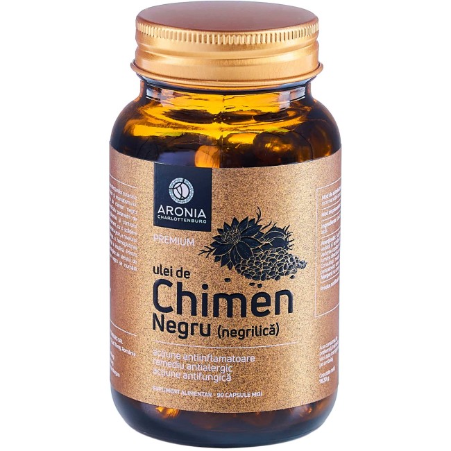 Ulei de Chimen Negru (Negrilica) Premium Vegan — 90 capsule, cu proprietăți antioxidante, antiinflamatoare și antimicrobiene