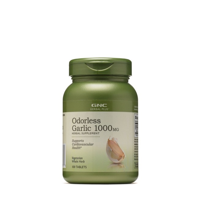 Gnc Herbal Plus Coated Odorless Garlic, Usturoi Inodor 1000 Mg, 100 Tb