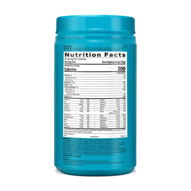 Gnc Total Lean Lean Shake 25 Natural Flavors, Shake Proteic, Cu Aroma Naturala De Vanilie, 816 G