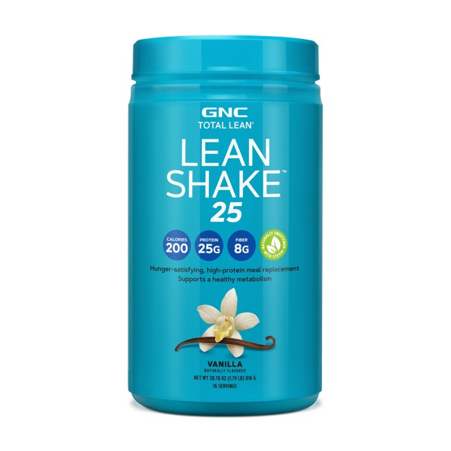 Gnc Total Lean Lean Shake 25 Natural Flavors, Shake Proteic, Cu Aroma Naturala De Vanilie, 816 G