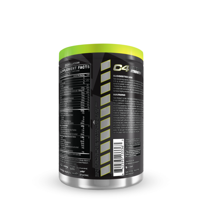 Cellucor C4 Ultimate Strenght Pre-workout, Formula Avansata Pentru Forta Cu Aroma De Mar Verde Acrisor, 558 G