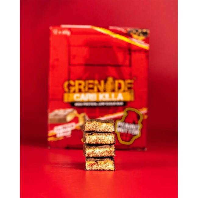 Grenade Carb Killa Peanut Nutter, Baton Proteic Cu Aroma De Unt De Arahide, 60 G
