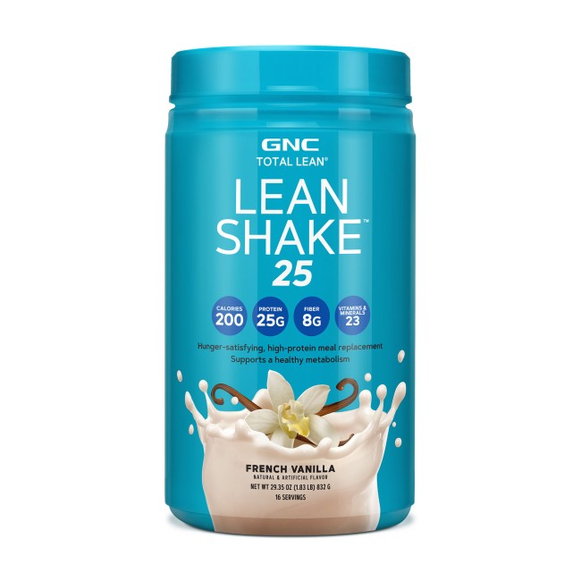 Gnc Total Lean Lean Shake 25, Shake Proteic, Cu Aroma De Vanilie, 832 G