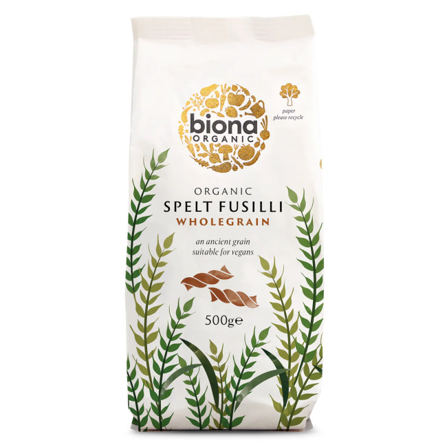Fusilli din grau spelta integral eco 500g Biona