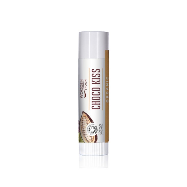 Balsam de buze, Choco Kiss, bio, 4.3ml, Wooden Spoon