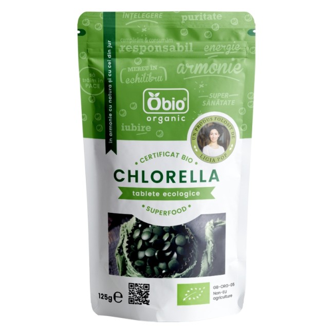 Chlorella tablete eco 125g Obio