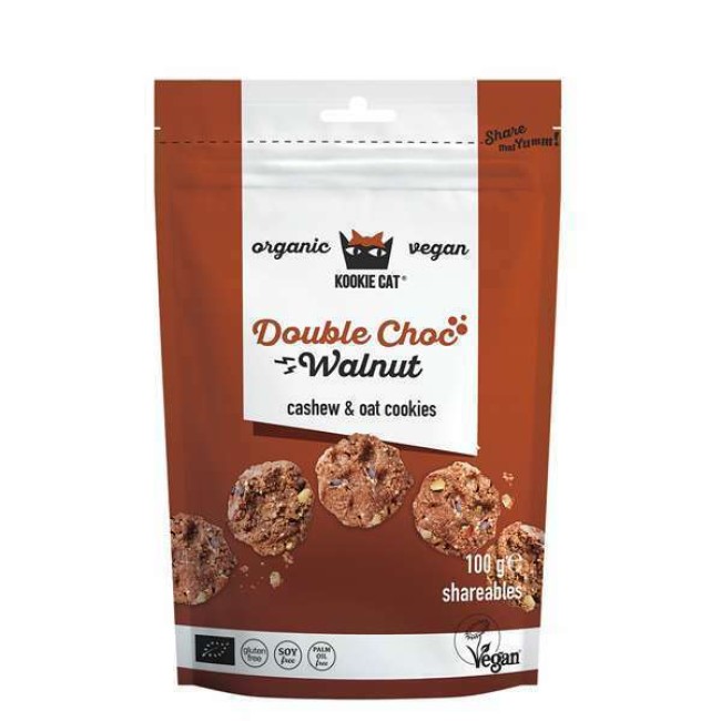 COOKIE cu ciocolata si nuci fara gluten, 100g, bio Kookie Cat