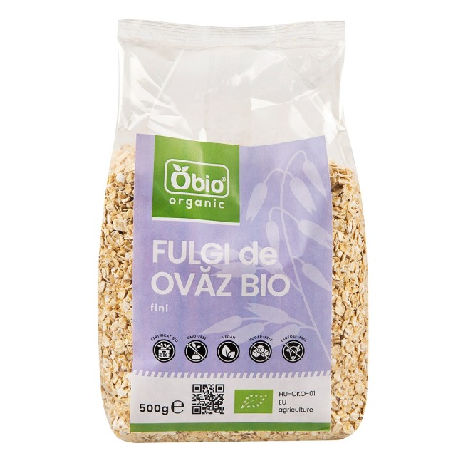 Fulgi de ovaz fini eco 500g OBIO