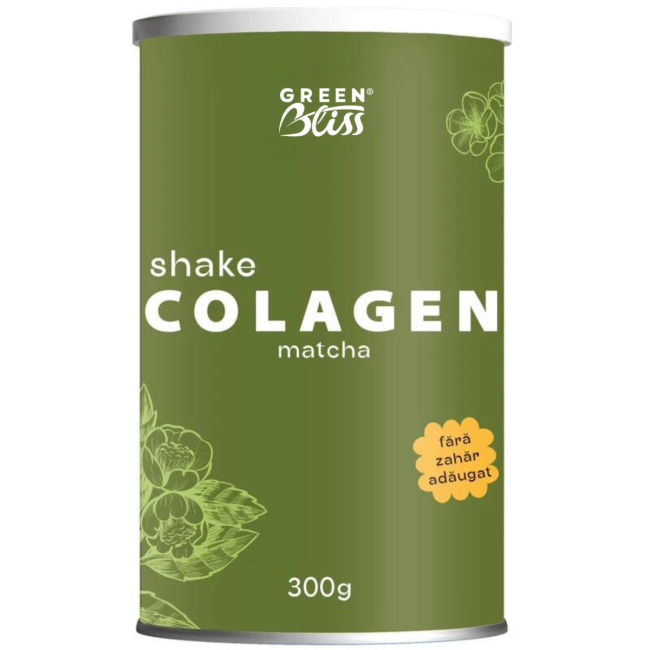 Colagen shake cu matcha 300g, Green Bliss