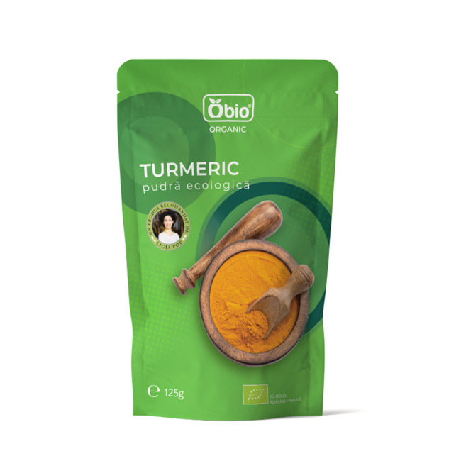 Turmeric pudra bio 125g Obio