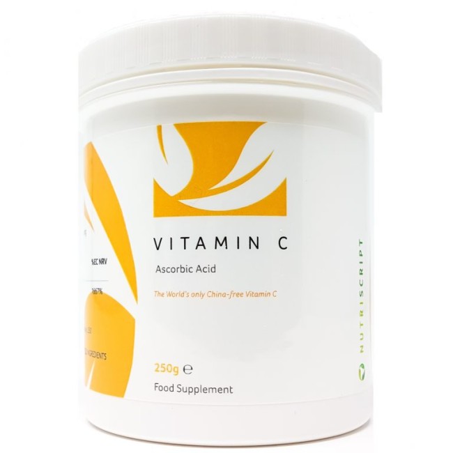 Vitamina C Acid Ascorbic pudra 250gr - Nutriscript