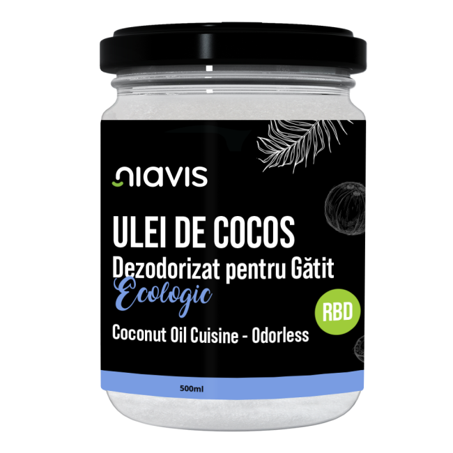 Ulei de Cocos Dezodorizat pentru Gatit (RBD) Ecologic/BIO 500ml